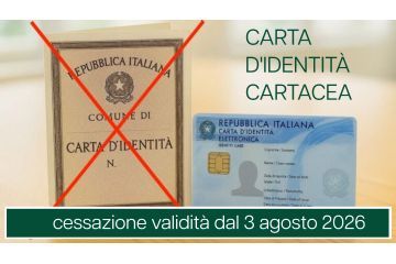 Cessazione validità carta d’identità cartacea